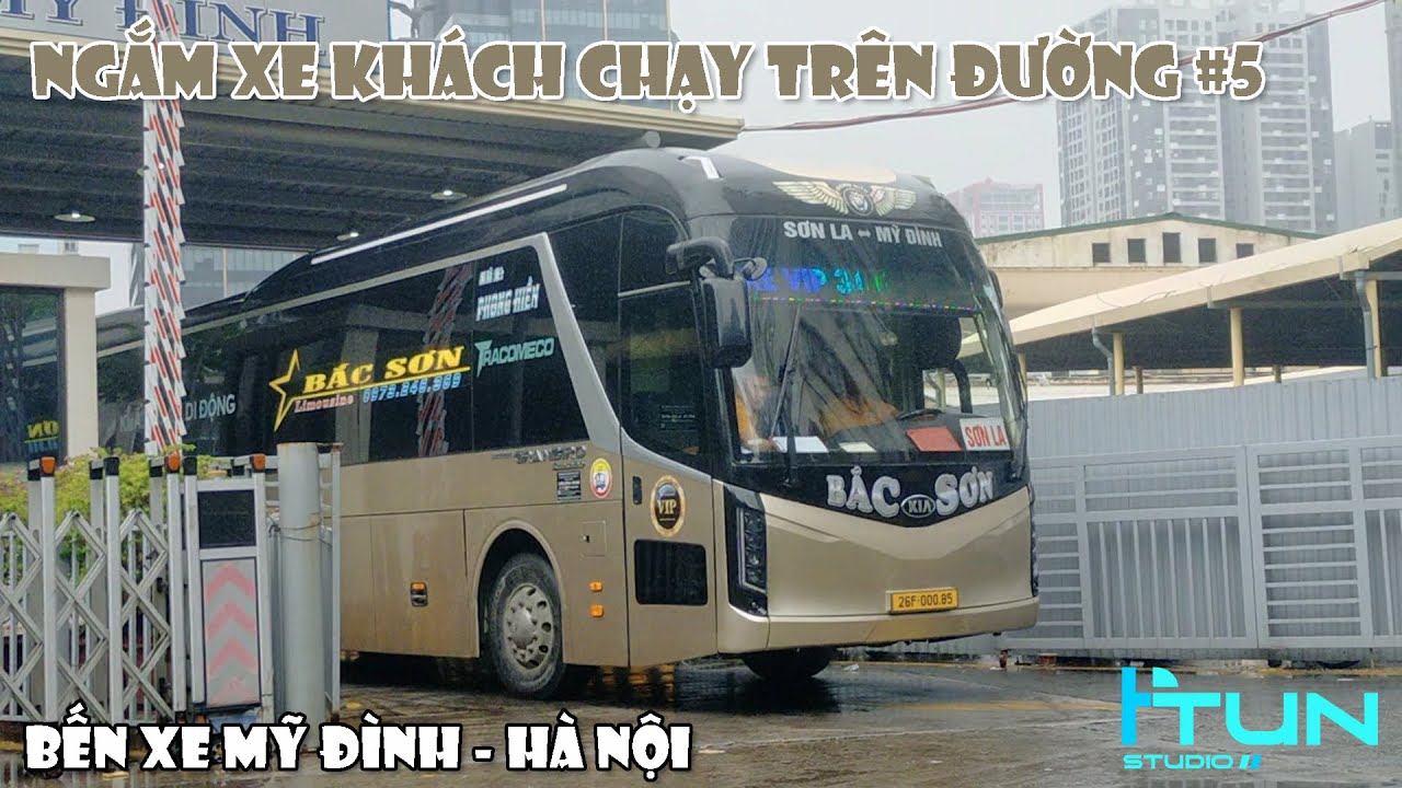 [#5] - Ngắm xe khách xuất bến trước cổng bến xe Mỹ Đình | HTùng 🚌