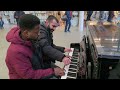 Boogie piano players leave train passengers bewildered watch what happens next