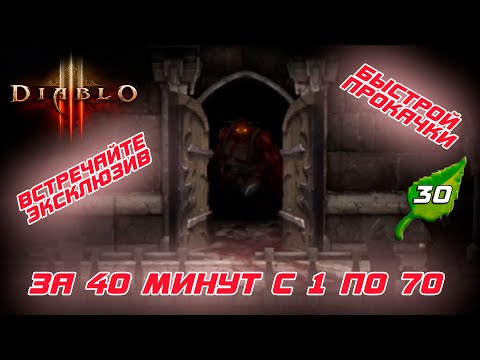 Diablo 3 - Эксклюзивная быстрая прокачка за 40 минут до 70-го уровня