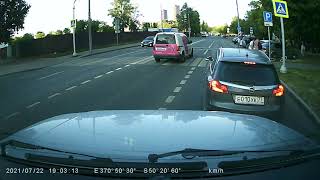 2021-07-22 инцидент с велосипедистом на ул. Окская в г. Москва