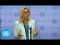 UN Senior Official on Gaza - Media Stakeout | Security Council | United Nations