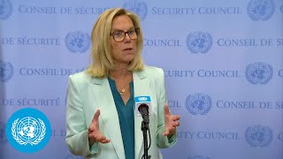 UN Senior Official on Gaza - Media Stakeout | Security Council | United Nations