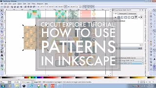 How to Use Patterns in Inkscape // DIY Stickers Cricut Explore Tutorial