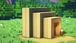 ⚒️Minecraft | How To Build a Very Small Survival Wooden Modern House