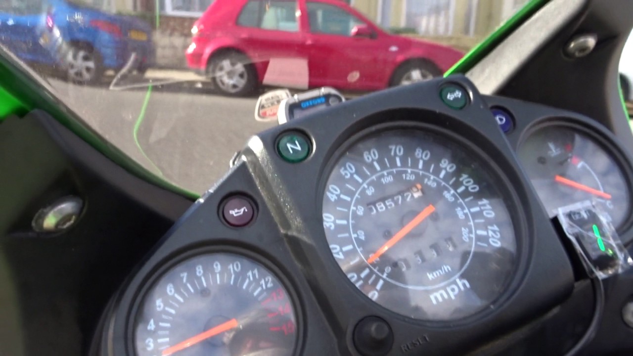 Kawasaki Ninja 250R 2009 gear indicator not working correctly. YouTube