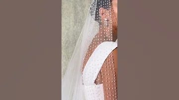 Pearl And Beaded Wedding Veil 