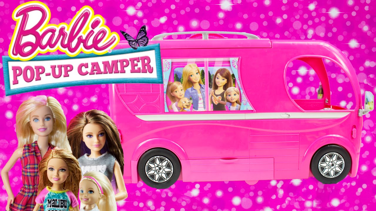 barbie pop out camper van