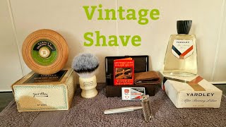 Vintage Shave ⚫️⚪️🔴 Valet Auto Strop Safety Razor, Simpsons Trafalgar T3, Yardley Lavender Soap