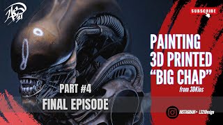 Painting 3D Printed ALIEN 1979 "BIG CHAP" from 3DKlos - Part 4