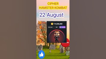 22 August Hamster kombat daily cipher | Hamster kombat daily cipher | hamster kombat | daily cipher