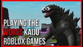 Playing the WORST Kaiju Roblox Games!