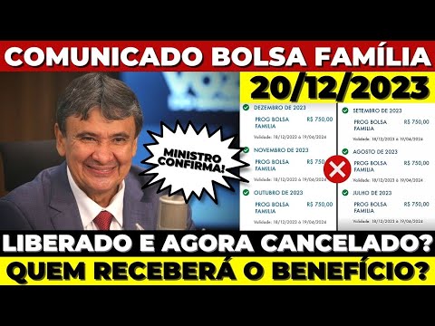 ⚠️SAIU 1 BOA e 1 MÁ NOTÍCIA para quem é do BOLSA FAMÍLIA! ESTAVA LIBERADO e AGORA CANCELADO? ENTENDA