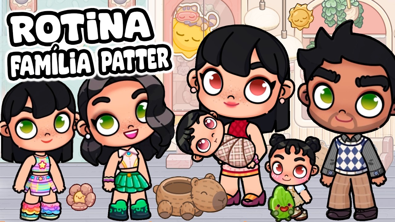 ROTINA 24 HORAS COM A FAMÍLIA PATTER | PAZU AVATAR WORLD ROTINAS E HISTÓRIAS