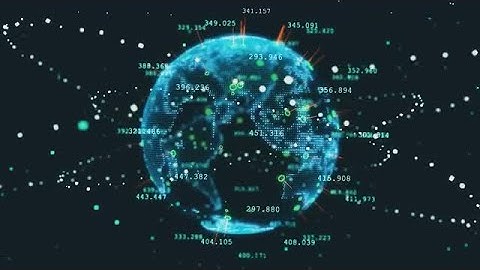Digital Technological Planet Earth Stock Motion Graphics