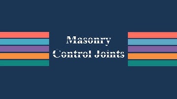 05.11 N  Masonry control joints