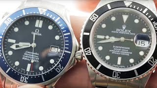 Rolex Submariner vs Omega Seamaster Diver 300M: 16610 vs 2531.80.00 James Bond Watches