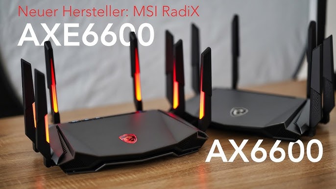 MSI RadiX AXE6600 WiFi 6E Tri-Band Gaming Router