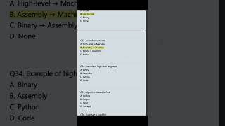 Algorithm & Programming Medium MCQs 🔥 Compiler Interpreter Assembler (Q21–40) | OJEE MCA
