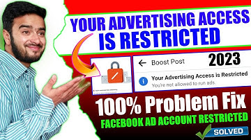 your Advertising Access is Restricted 100% problem fix  Boost post unavailable Ad account restricted