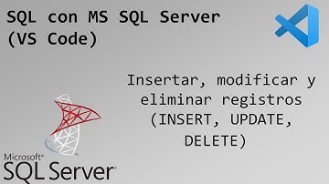 5 - Insertar, modificar y eliminar registros (INSERT, UPDATE, DELETE) | SQL con MS SQL Server