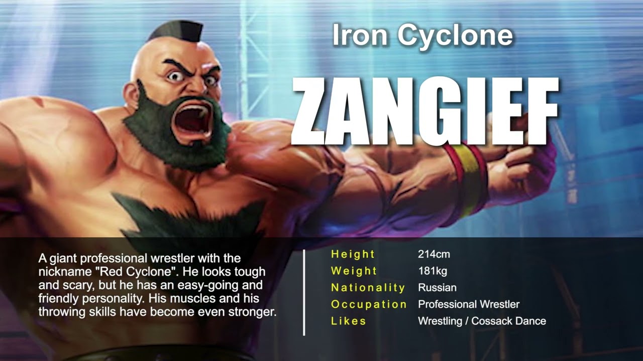 Zangief Street Fighter Encyclopedia Profile by edwinhuang on