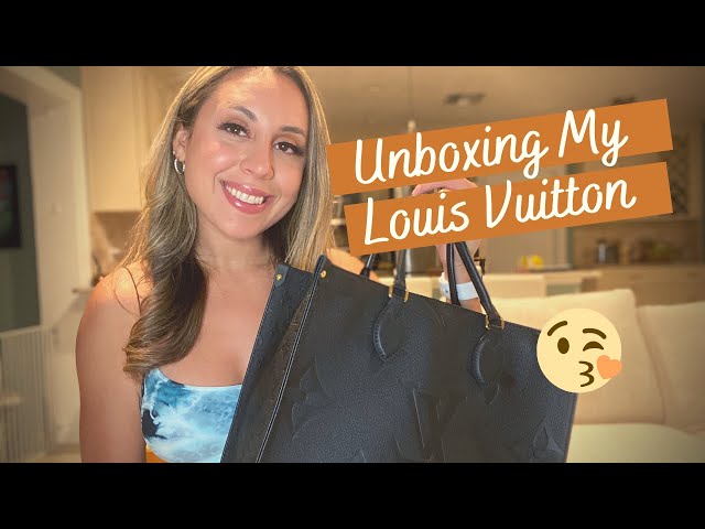 UNBOXING New Louis Vuitton Neverfull MM Monogram Empreinte Leather