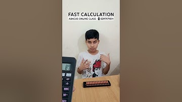 Fast Calculation 🧮 #learn #abacus #maths #skills #amazing #shorts #youtubeshorts