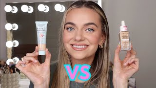 Which is Better? NEW Wet n Wild Bare Focus Skin Tint REVIEW! WEAR TEST! COMPARISON!