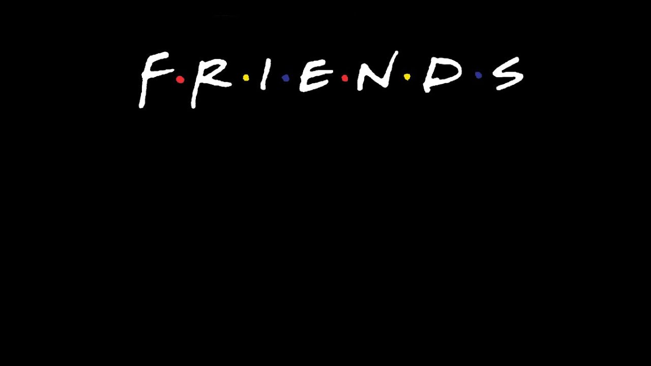 Friends v text. Friends на черном фоне. Friends надпись на черном фоне.