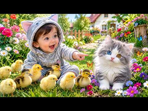 Where Is the Baby Animal? 🐾👶 Funny Baby’s 😍😮 | Cute Animal Moments #cute #baby #animals