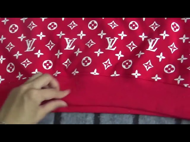 Real VS Fake Supreme X Louis Vuitton Hoodie 