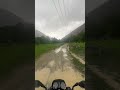 Peaceful Village Ride in Rainy Weather 🌧️