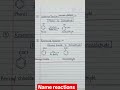 Name reactions in chemistry#organicchemistry#namereaction#shortsnotes #chemistry
