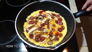 Egg Foo Young - Chinese Sausage & Mushroom - 芙蓉蛋