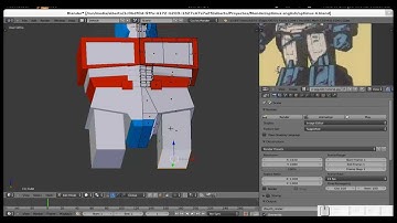 Blender: Modeling Optimus Prime Power Master. 5th Part.