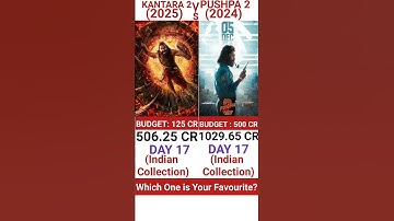 Kantara 2 Vs Pushpa 2 Movie Comparision | Box Office Collection | Rishabh Shetty | Allu  #shorts