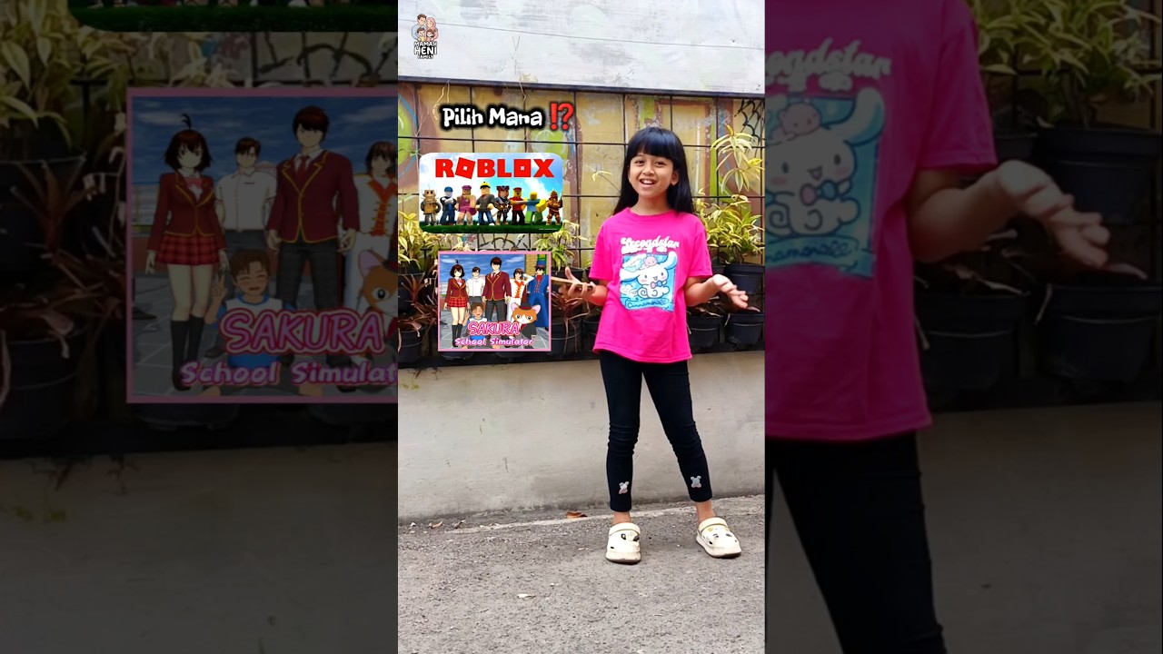 Pilih Sakura School atau Roblox ya⁉️