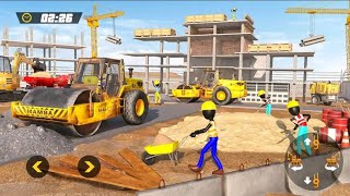 StickMan City Cunstruction gameplay 2022 Real Construction Simulator stickman screenshot 5