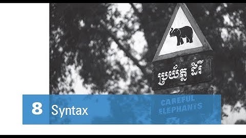 The Study of Language - Chapter 8: Syntax