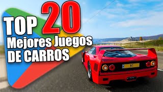 TOP 20 JUEGOS DE LA PLAYSTORE PARA ANDROID DE CARROS  ¡MUY RAPIDOS!