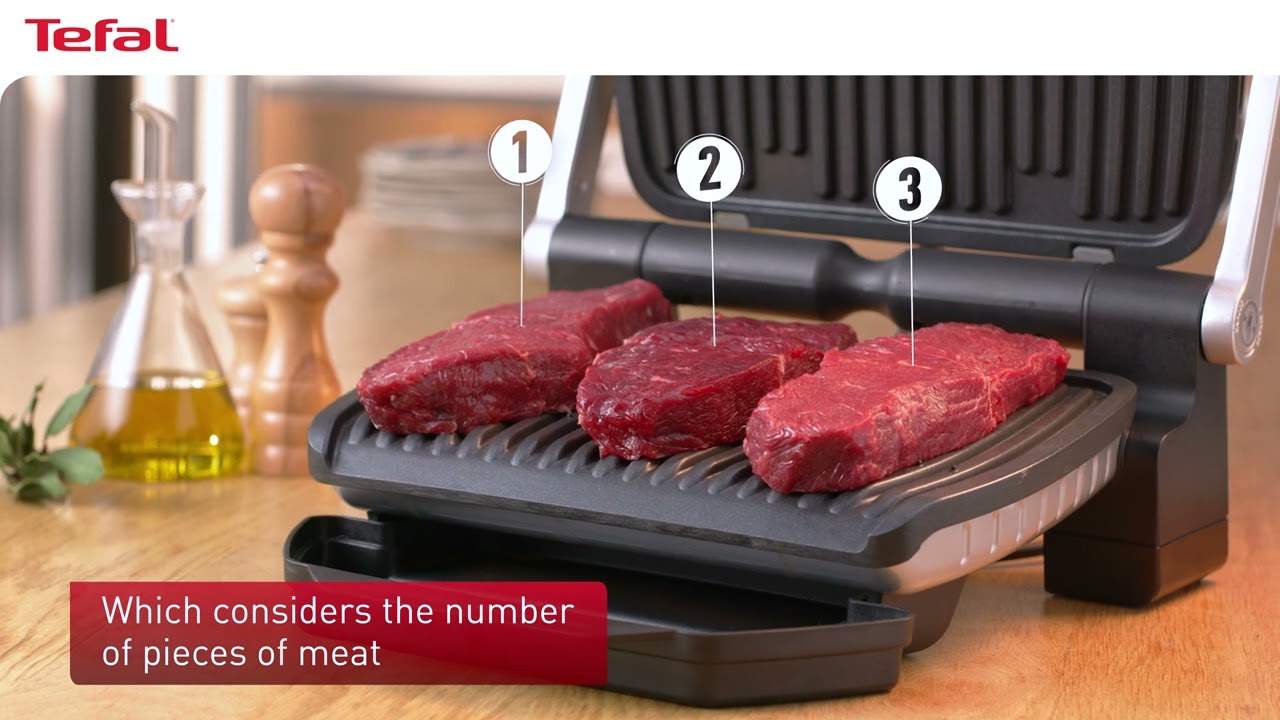 Cook the perfect steak to your taste with the Tefal GC702 OptiGrill Smart  Grill - Appliances Online 