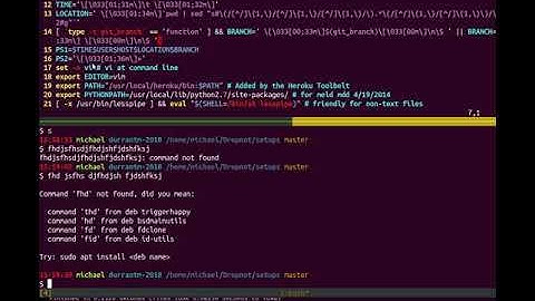 A bashrc that works for mac and ubuntu. Narrated