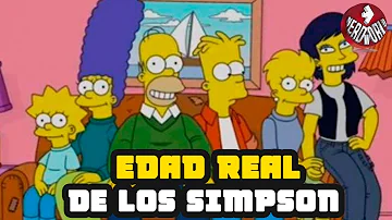 ¿Qué edad tienen los personajes de Los Simpsons?