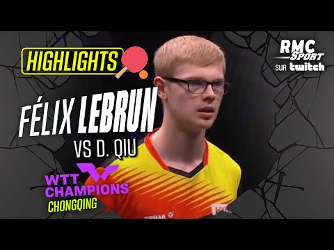 Résumé : F. Lebrun vs D. Qiu (quart de finale - WTT Champions Chongqing)