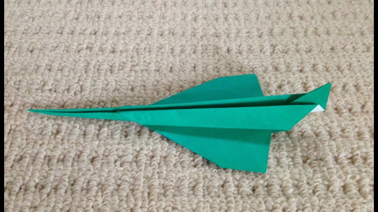 折り紙 良く飛ぶ 紙飛行機 折り方 作り方 Paper Plane Origami Youtube