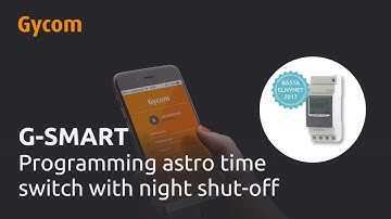 ENG - G-Smart - Programming astro time switch with night shut off