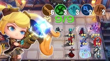 MINI LAYLA SKILL 1!! COMBO 6 GUNNER+3 ELEMENTALIST+3 NECROKEEP!! MAGIC CHEES MOBILE LEGENDS