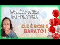 Balão com glitter economico