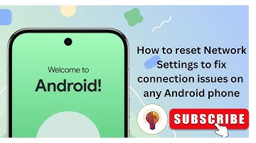 How to reset Network Settings to fix connection issues on Any Android Phone - Full Guide!