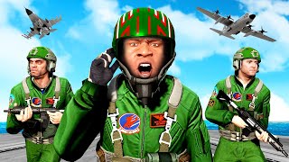 Michael, Trevor & Franklin JOIN the AIRFORCE in GTA 5!